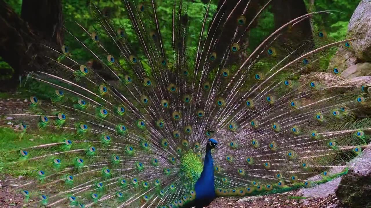 The beauty of the peacock