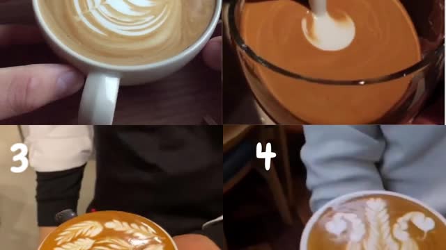 Latte Art. latte art design | chose from 1 to 4