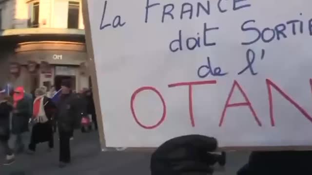 Thousands of protesters came to the anti-NATO rally in Paris