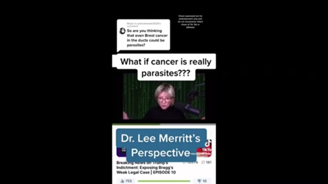 Dr Lee Merritt's take on Parasites/Cancer and MS..