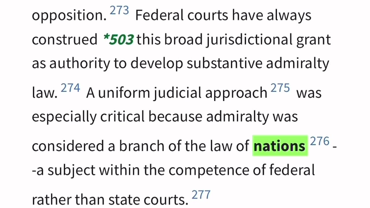 The Criminal Jurisdiction under the colorable law of Admiralty