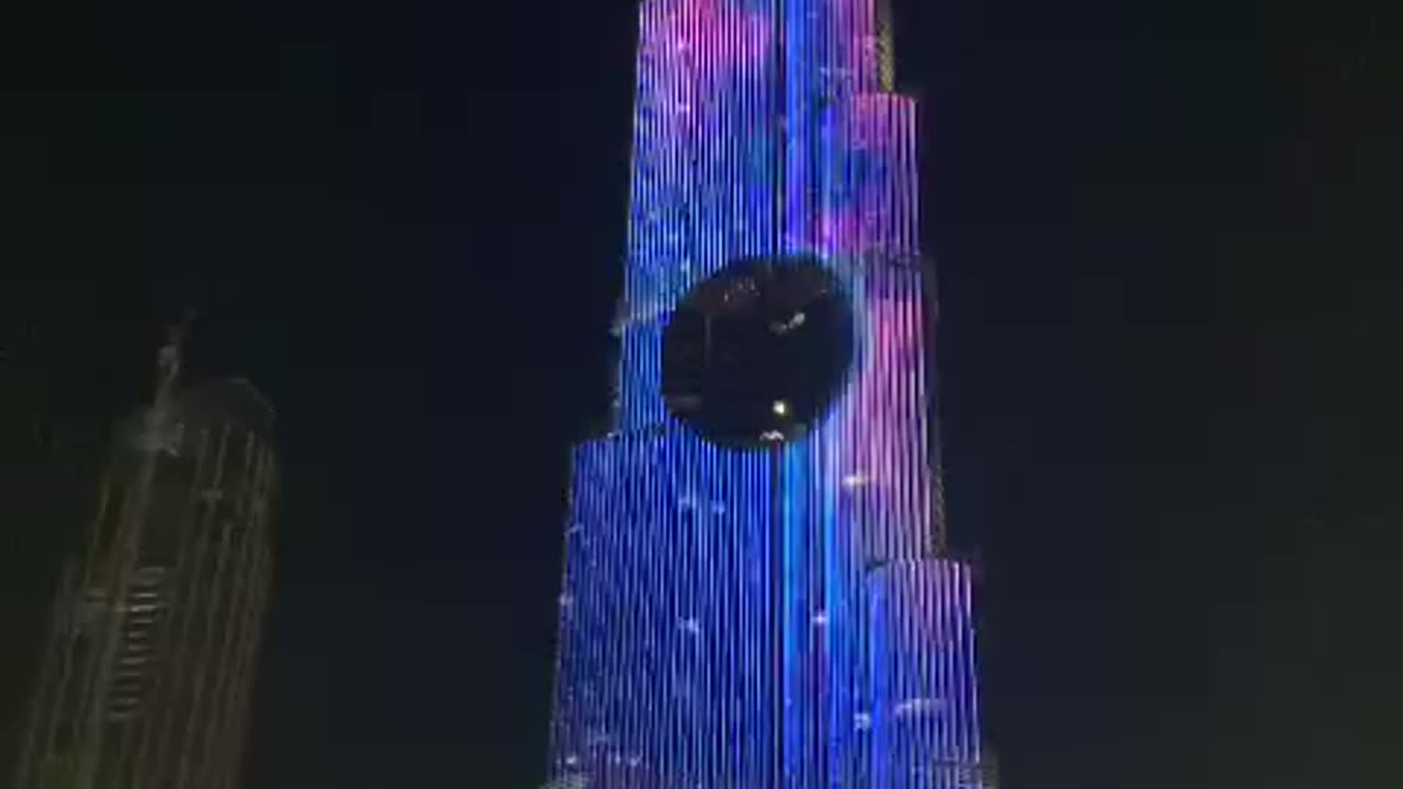 Burj khalifa night view