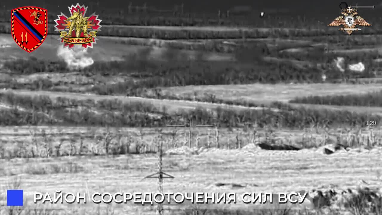 Russian DPR Artillery With Help from A Drone