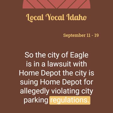 City of Eagle Sues Home Depot for Parking Violations
