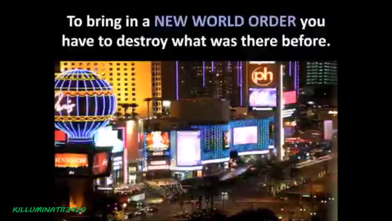 To Bring in the NWO you Have to Destroy What Was There Before