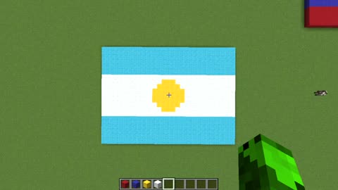 I Made Flag of Argentina Pixel Art