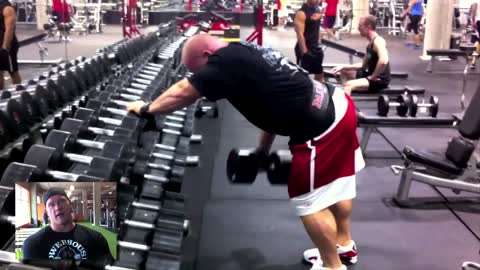 Benjamin Pakulski. Muscle Building Program. 200lb 1-Arm Rows