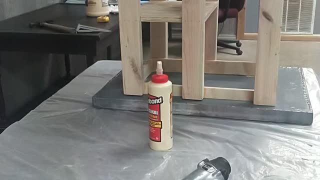 Attaching top to end table base