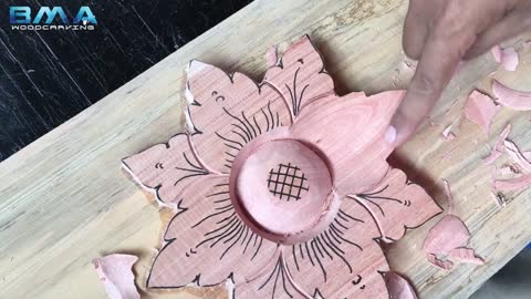 simple flower carving tutorial