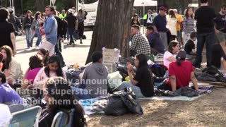 BTS fans camp out to see superstar Jin perform with Coldplay | AFP