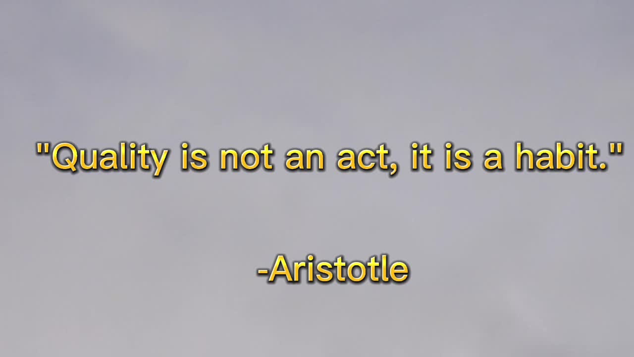 Strong quote can lead to Better life