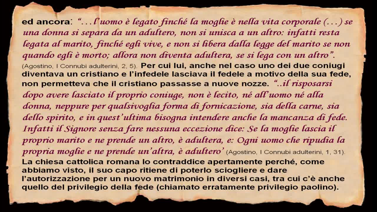 i cosiddetti "Padri"(???) della chiesa romana sono contrari alla dottrina di Gesù e degli apostoli,al nuovo testamento e al vangelo.quando si discostano dalla sua linea e gli vanno apertamente contro allora non devono essere più ascoltati