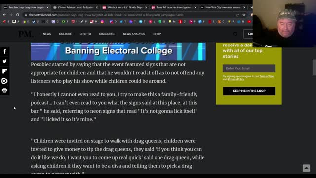 Posobiec says is right about these drag shows