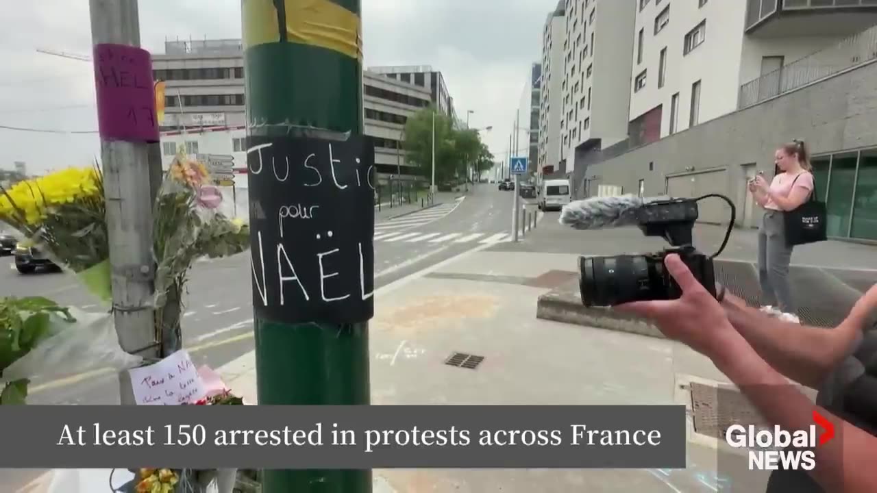 France protests: Mother of teen shot dead by police leads thousands in march for justice