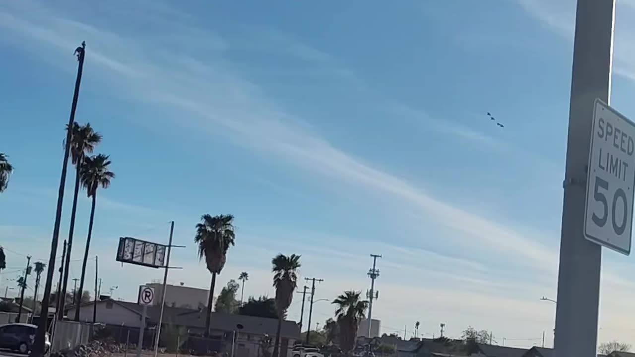 Four Jets in formation