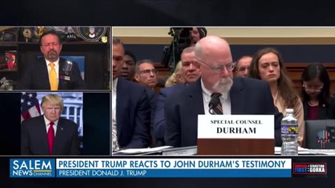 PRESIDENT TRUMP REACTS TO DURHAM TESTIMONY