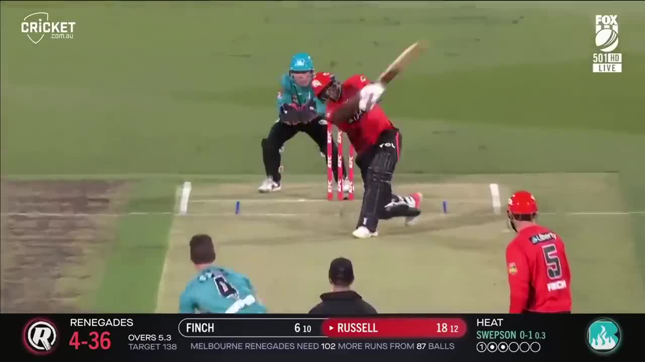Russell, Hosein inspire 'Gades comeback after Neser hat-trick | BBL|12