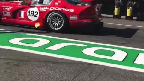 201 Dodge Viper GTSR Flames with exhaust sound