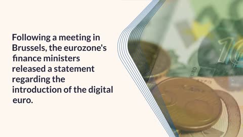 EU finance minister comments on political aspects of the digital euro