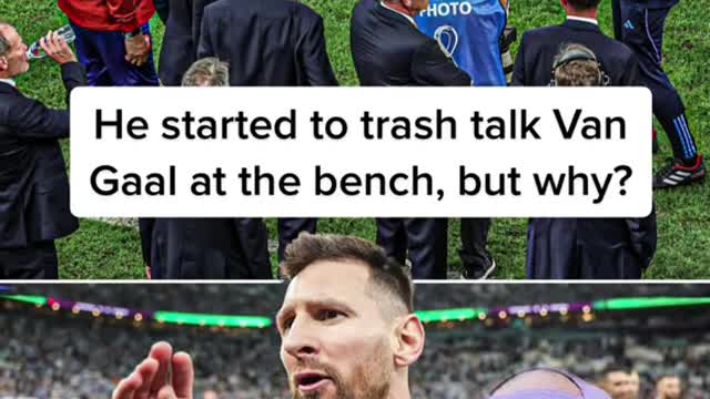 Van Gaal been trashtalking for week before the game,messi did the it now clebration