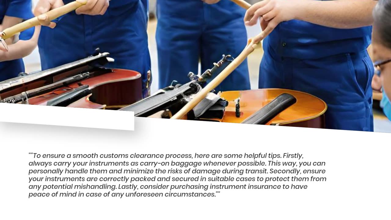 Music Instrument Customs Clearance