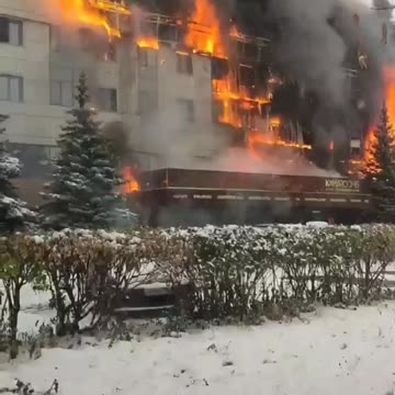 Massive Factory Fire in Central Russia(Naberiezhny)