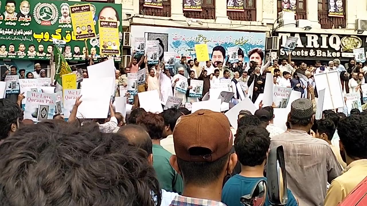 Protest in pakistan Lahore against sweden