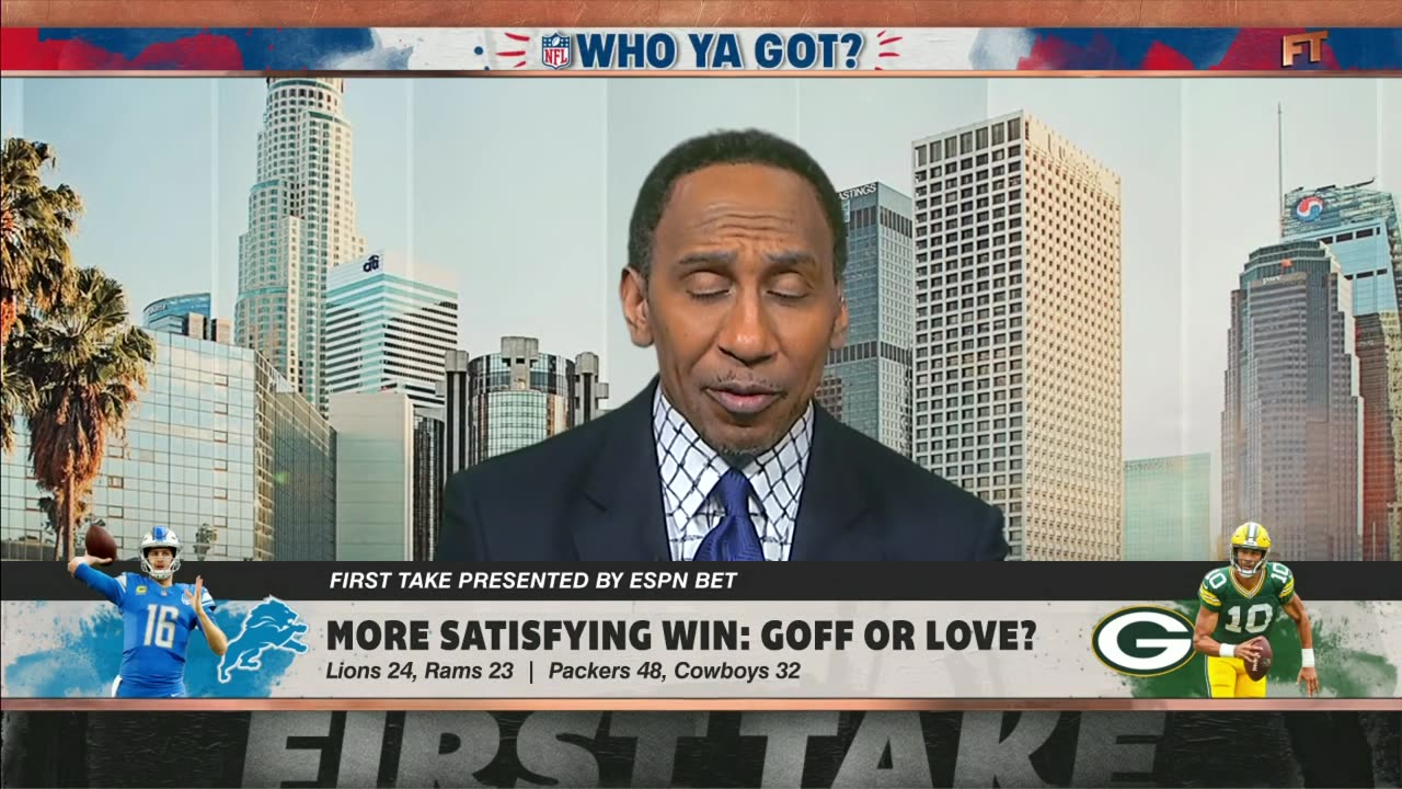 Stephen A. & Shannon Sharpe on Jared Goff's REVENGE GAME in the Lions' win vs. the Rams First Take
