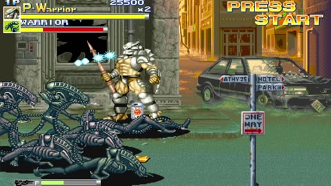 Alien vs Predator Round 01 #retrogaming #nedeulers #alienvspredator