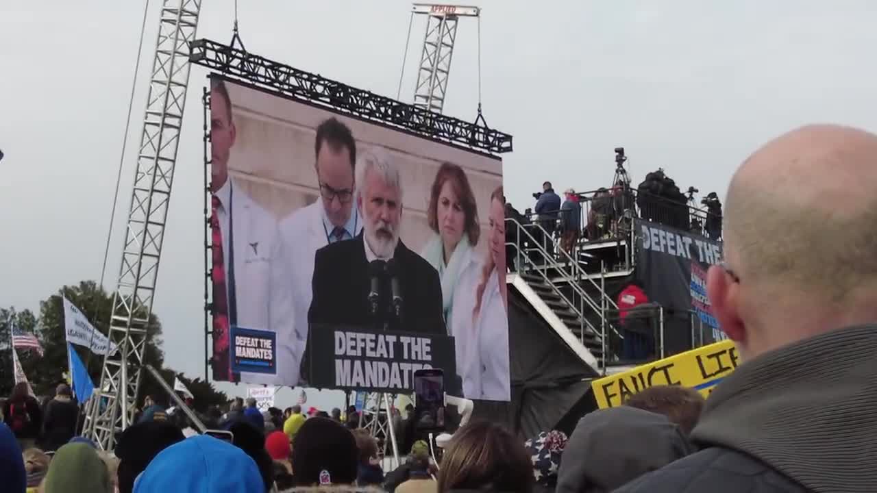 DC rally: Media and big tech purposely distorted public policies with Dr Robert Malone