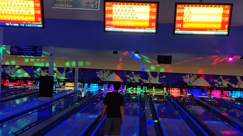 Spencer bowling at Stars & Strikes VID_20230617_133540