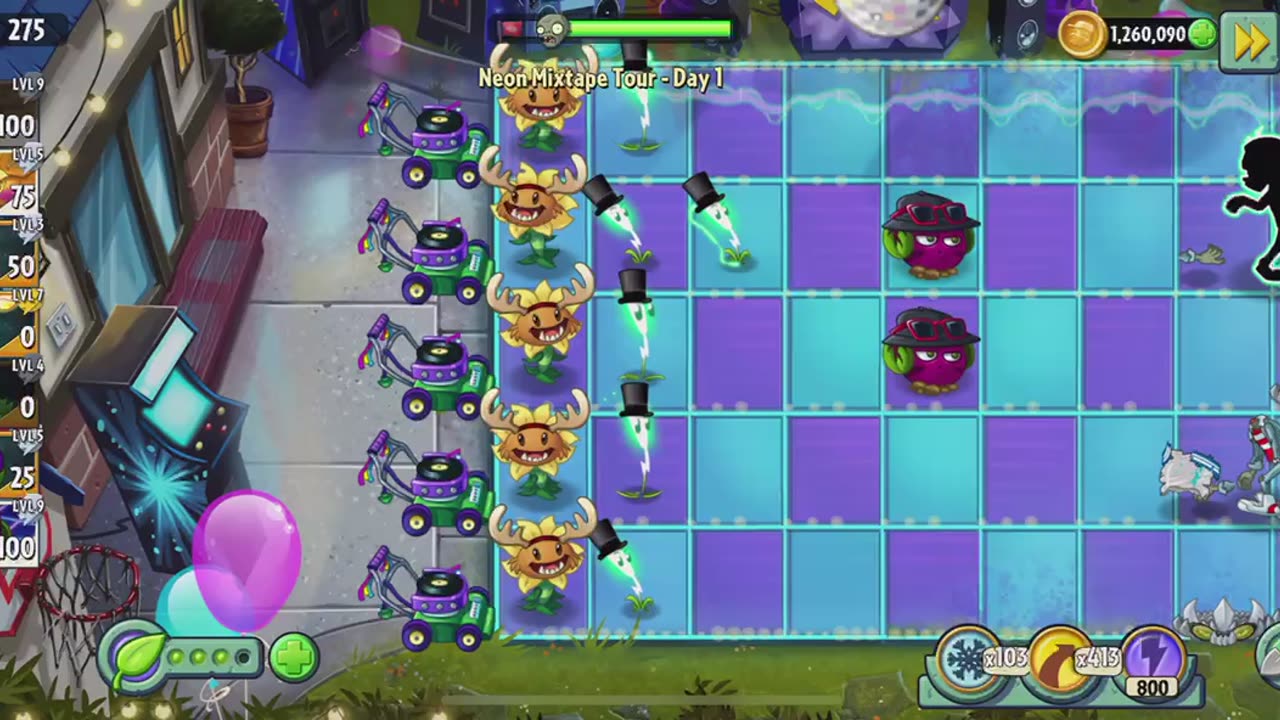 Plants vs Zombies 2 - Neon Mixtape Tour Day 1