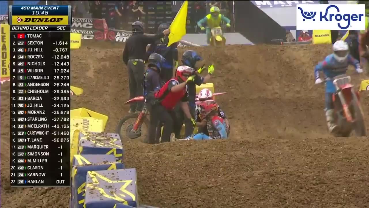 Justin Barcia Huge Crash Main Event