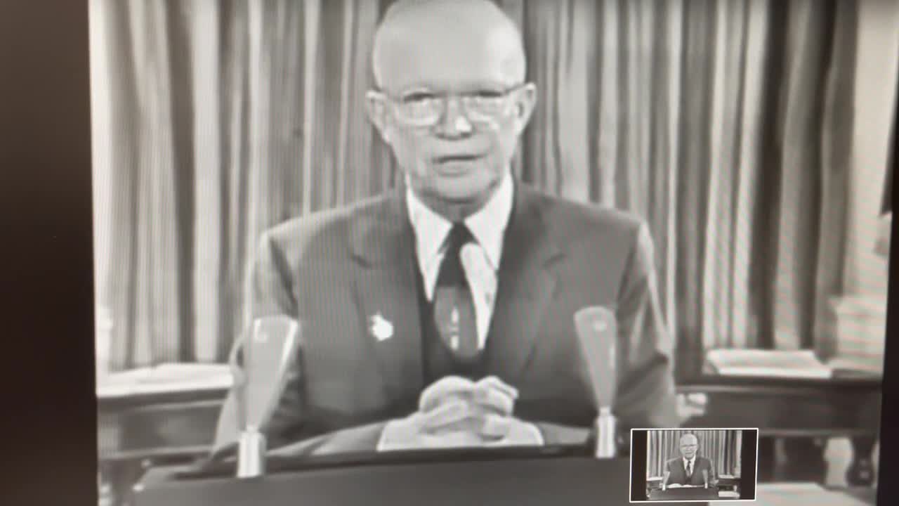 President Eisenhower warns of Industrial-Military Complex - Jan 17, 1961