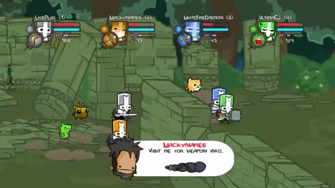 Let's Play Castle Crashers The Farmhouse & One Nasty Kitty