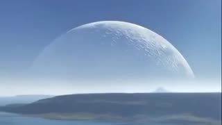 Moon , CGI animation on perigee