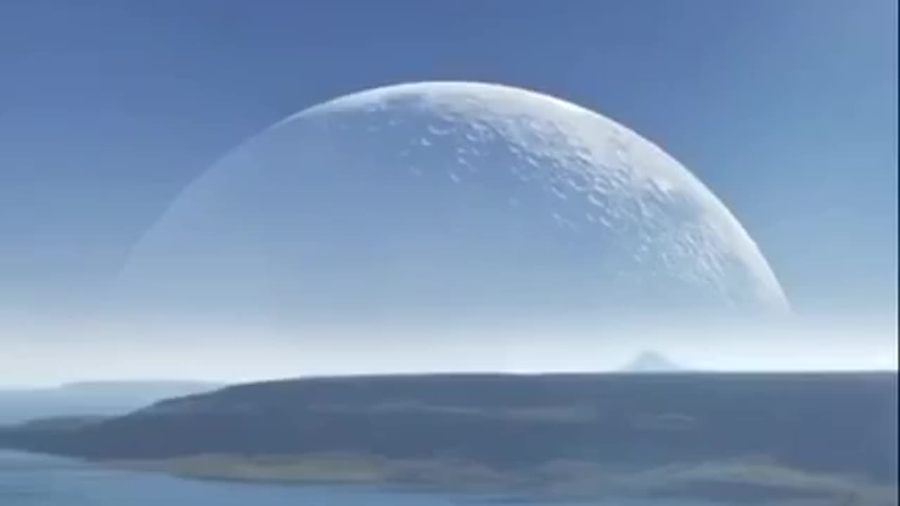 Moon , CGI animation on perigee
