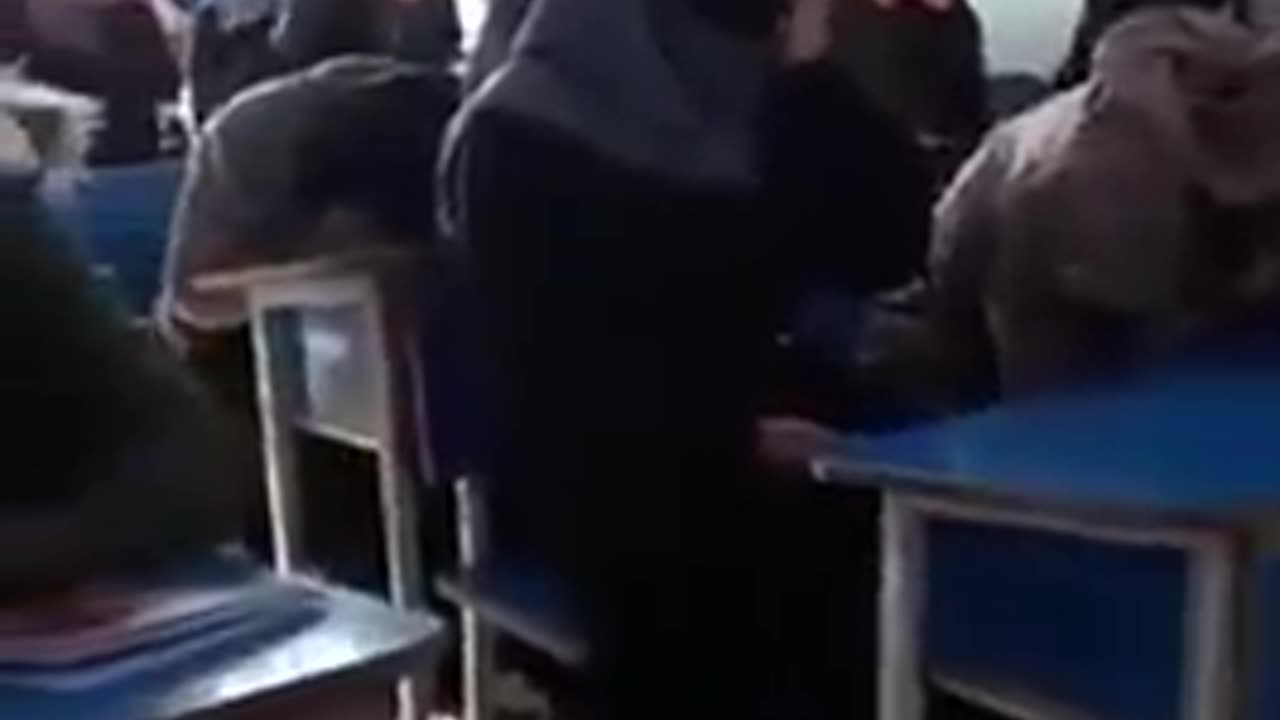 Afghan Girls Crying Because School Is Closed