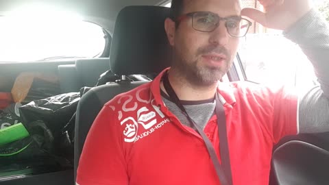 Mini vlog in the car. First time out after getting Covid.