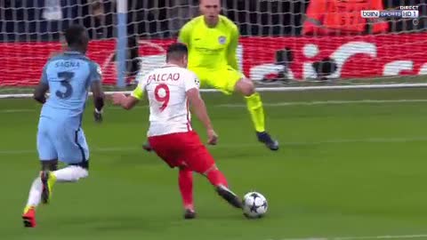 Falcao scores the goal of the season vs Manchester City