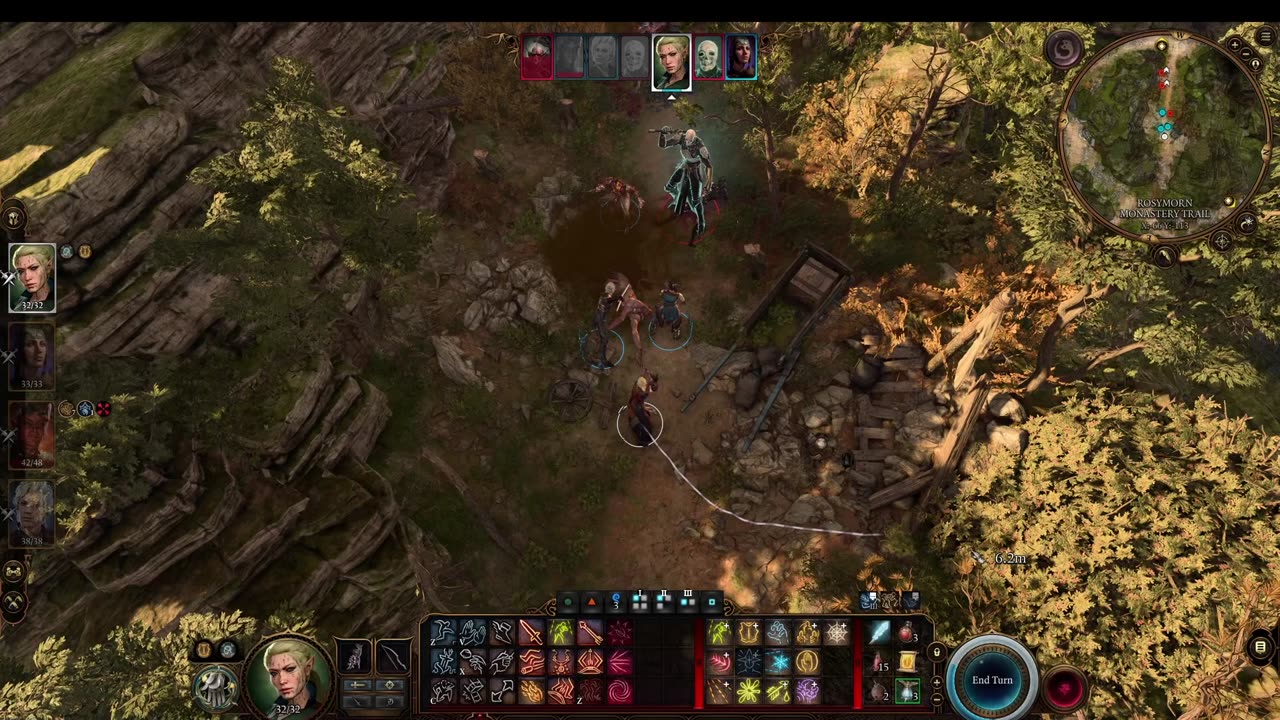 Baldur's Gate 3 - Gameplay - Lutando contra os Undeads