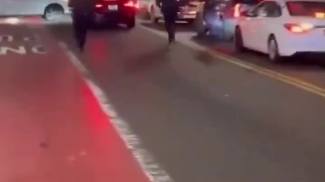 A car, attempting to escape the police in NYC, hits multiple people in its reckless flight.