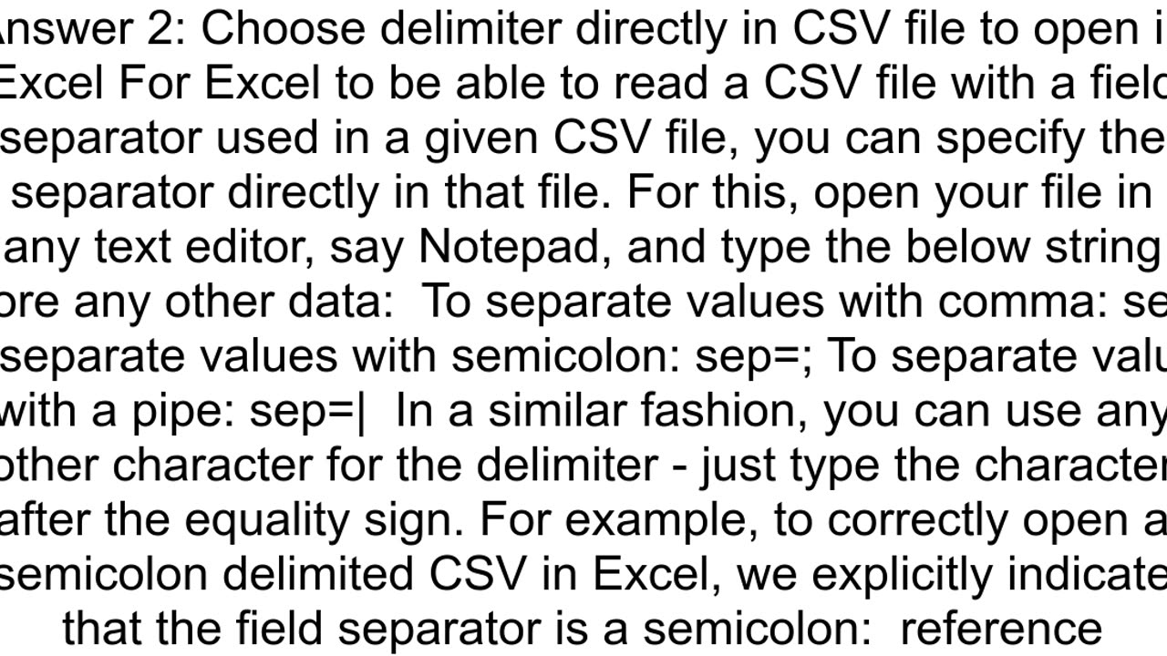 Change default 39delimiters39 in Excel