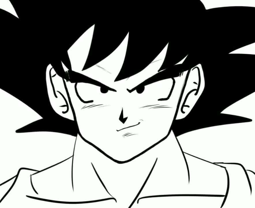 HOW TO DRAW GOKU #GOKU ANIME