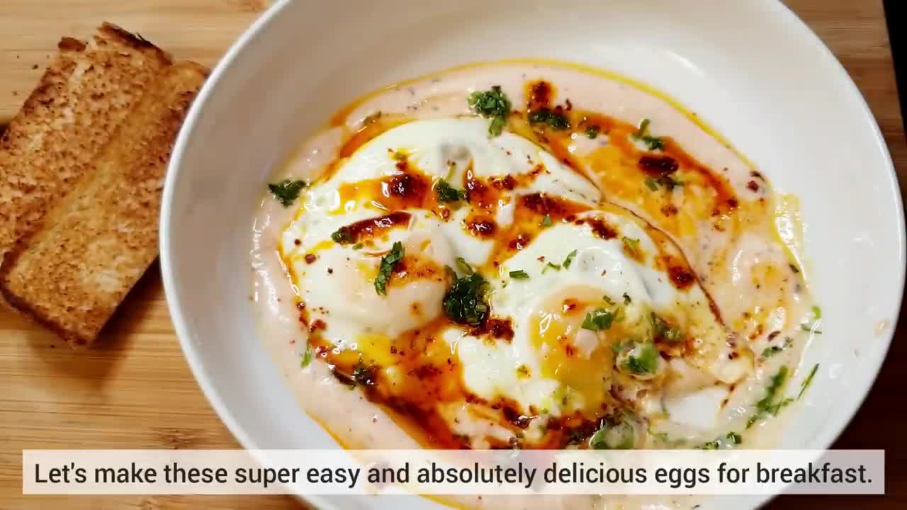 Turkish Eggs Breakfast Recipe _ Only 2 Main Ingredients _