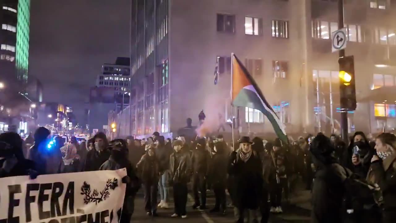 Pro-Palestinian protests ongoing as NATO delegates gather in downtown