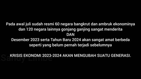 Krisis Ekonomi 2023 sampai 2024 Akan Mengubah Suatu Generasi