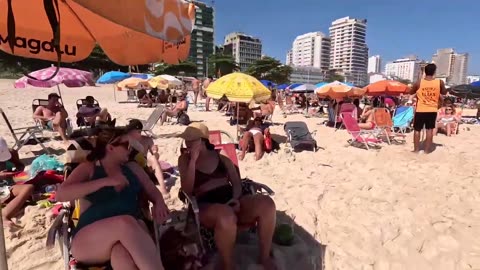 🇧🇷 İpanema Beach Summer Walking Tour Brazil 💦🍑|