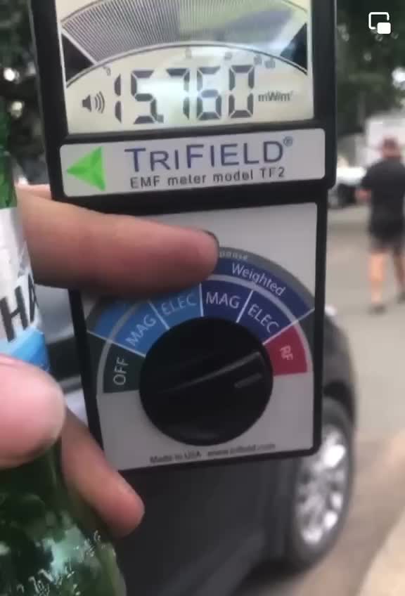 Extremely high radio frequency at the freedom camp last Saturday afternoon in Australia