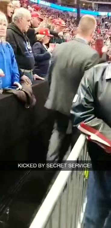 Woman Kicked Out Of TRUMP Rally - 2019, Hershey PA